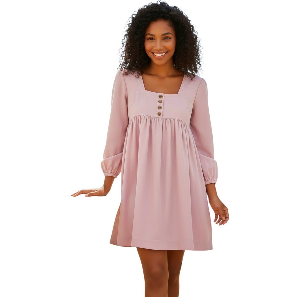 Anthropologie Coquette Babydoll Womens size Small Square Neck Summer Mini Dress